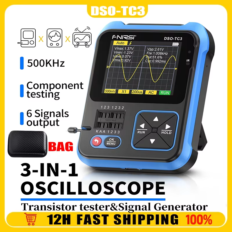 DSO-TC3 3-In-1 Osciloscop Digital Tester De Tranzistori Tester De Componente Ele