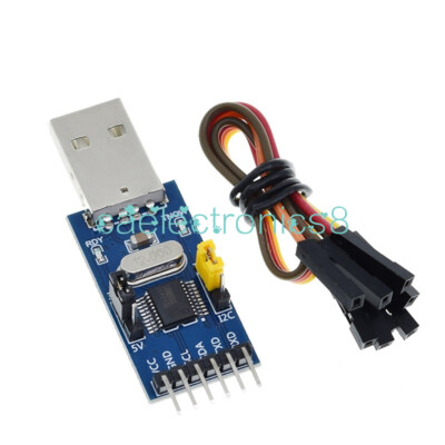 CH341T USB to I2C/IIC/UART USB to TTL 2 in 1 MCU Serial Port Downloader