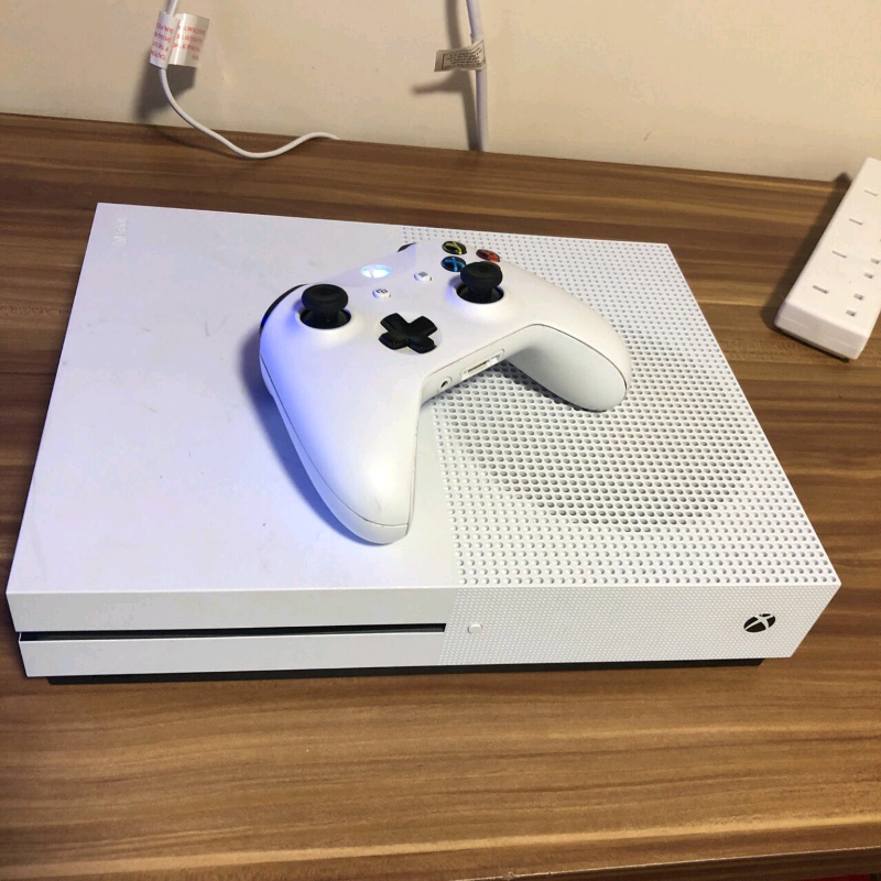 Xbox One S 1tb + 4 games 150 o.n.o in Carrickfergus, County Antrim