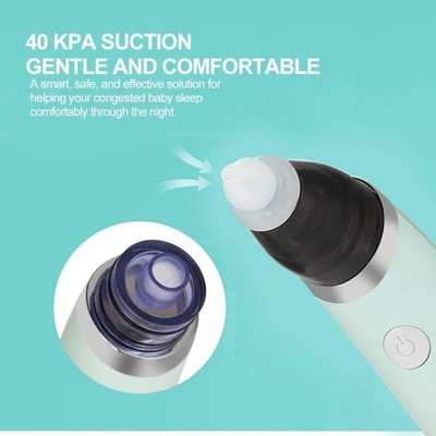 Safe Electric Nose Hygienic Multi-Function Nasal Aspirator With 5-Speed Adjustme