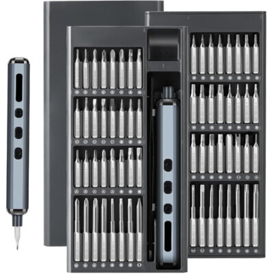 68 in 1 Precision Electric Screwdriver Set Cordless Rechargeable w/ LED Light