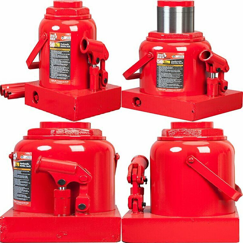 BIG RED T95007 Torin Hydraulic Stubby Low Profile Welded Bottle Jack, 50 Ton eBay