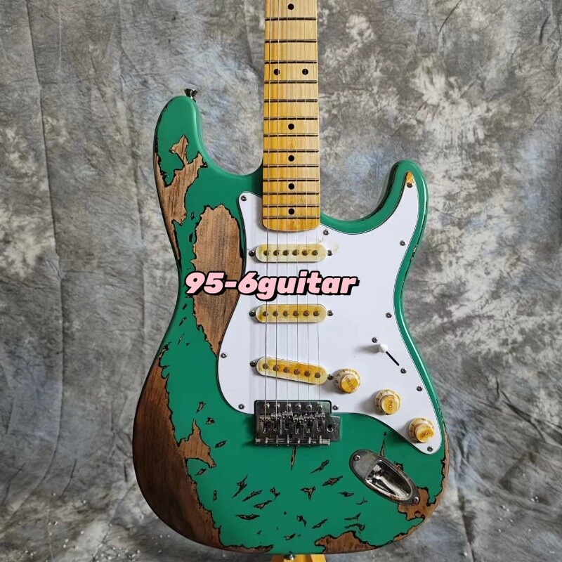 Factory Relic ST Olive Green Electric Guitar 3S Pickups