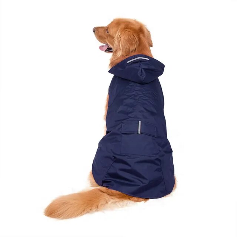 Waterproof Large Dogs Clothes Outdoor Coat Rain Jacket Refle