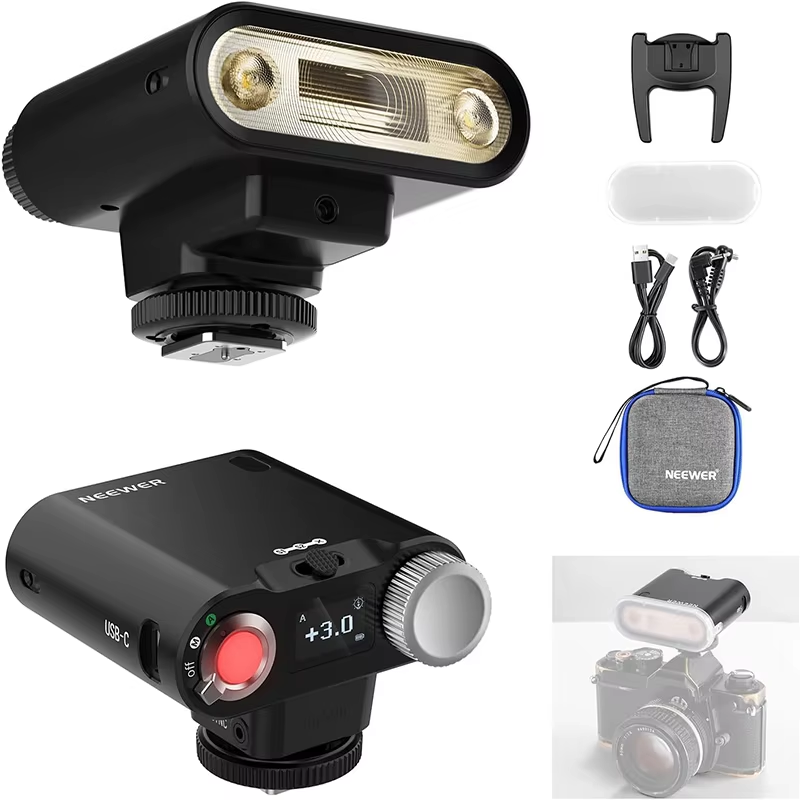 NEEWER Z160 Flash for Canon/Nikon/Sony/Fuji/Olympus.22Ws GN14 6000K.A/M Mode 1/1