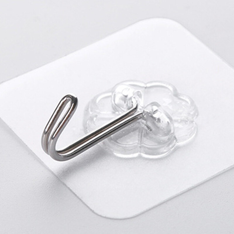 10/20/30/40 PCS Adhesive Sticky Hooks Heavy Duty Wall Door Seamless Hook Hangers