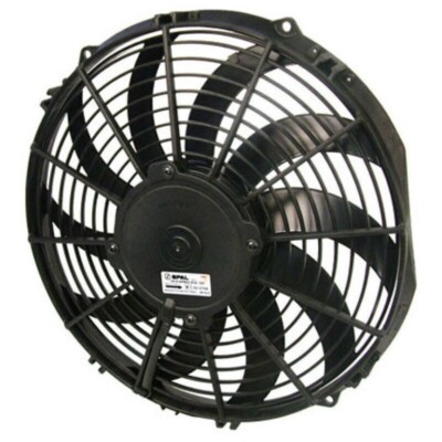 Genuine SPAL VA10-AP50/C-61A 12 Inch Curved Blade Electric Puller Fan 1328 CFM