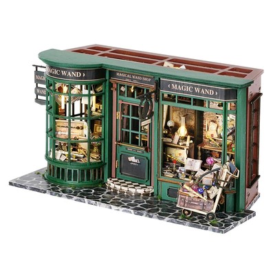Magical Doll House Miniature Doll DIY Assembly Building Model Kit Small Room Toy