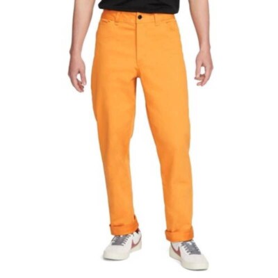Nike SB Loose Fit Skate Men s Size 32 Orange Heavyweight Skateboarding Pants