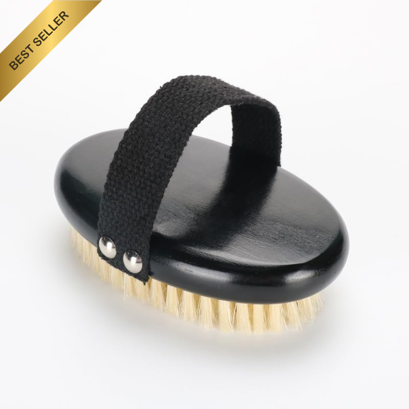 Wooden Pet Grooming Palm Brush, 1Pc Soft Boar Bristle Pet Palm Brush, Wooden Cat