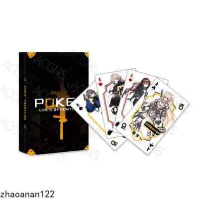 New Anime Girls Frontline Collection Poker Playing Game Fashion Girl Cards