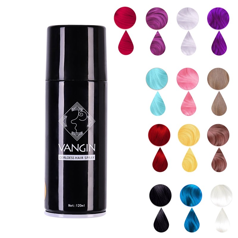 120ml Cosplay Men Women Temporary Hair Color Spray Instant Hair