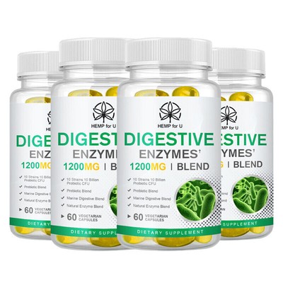 Digestive Enzymes Prebiotic & Probiotics Gas,Constipation & Bloating Relief Caps
