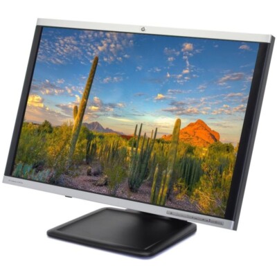 24'' HP LA2405x LED Backlit LCD Monitor Full HD 1920x1200 Wide VGA/DVI/DP Stand