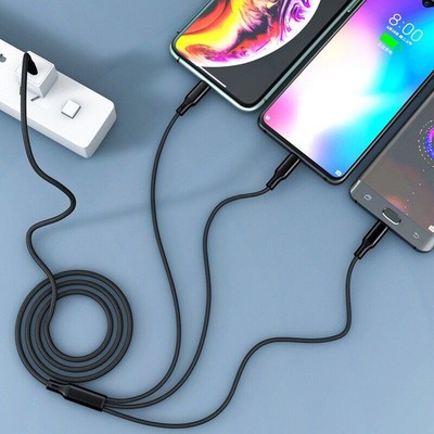 Cable 3 IN 1 type C, iphone, micro USB | xiaomi / samsung / note / poco