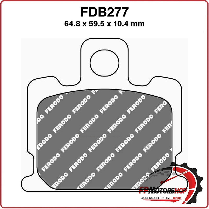 PASTIGLIE FRENI PER MOTO FDB277P YAMAHA RD 50 MX 81>87 250/350 LC 81>83 XJ