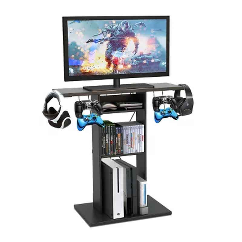 Game Central TV/Gaming System Storage Stand, for up to 32" T