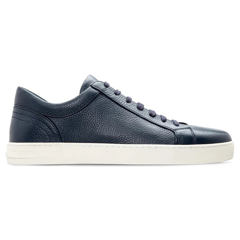 Moreschi Ibiza Deerskin Sneakers Blue Size 12 USA