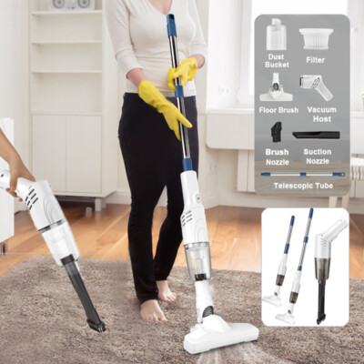 2-IN-1 Powerful Cordless Handheld Stick Vacuum Cleaner for Floor Carpet Pet Hair