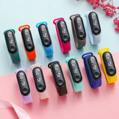 New Watch Digital LED Sport Wrist Watch Unisex Boys Girls Kids Mens Women Gift