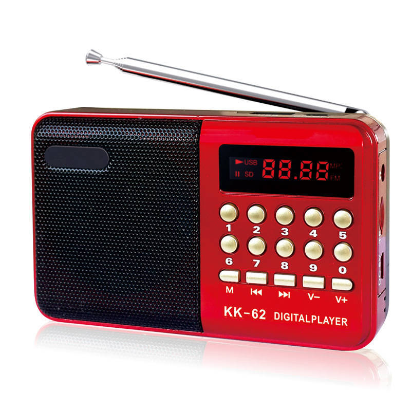 Rechargeable Portable FM Radio Digital LCD Speaker MP3 Music Player USB TF Fast