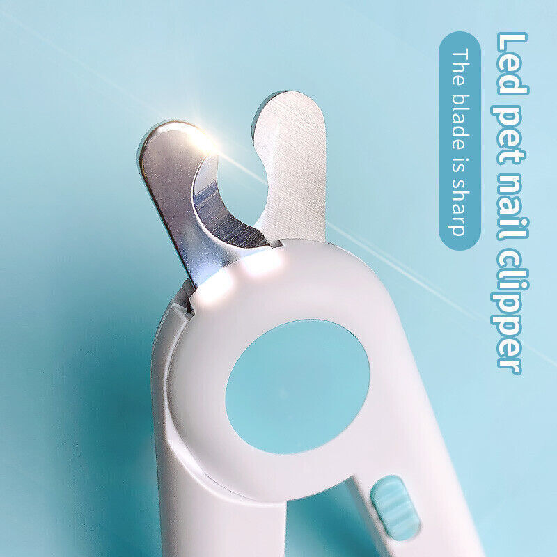 Pet Nail Claw Cutter LED Light Grooming Scissors Cats Nails Clipper Trimmer