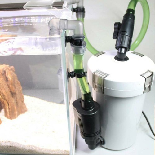 Aquarium Außenfilter Pumpe Aquairum Filter Wasserpumpe 400L/H 3 Stufen