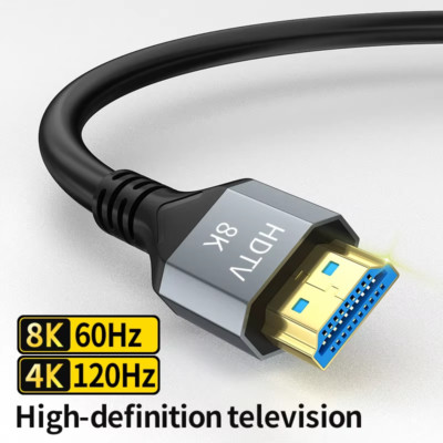 8K HDMI 2.1 Cable 4K 120Hz 8K 60Hz 48Gbps EARC ARC HDCP Ultra High Speed HDR