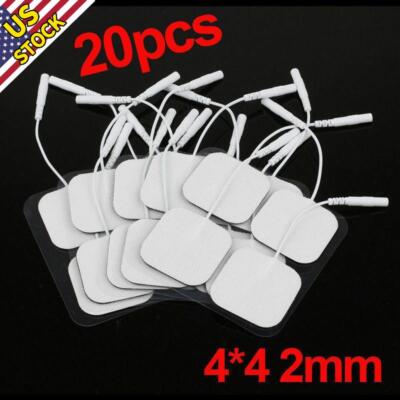 20pcs Electrode Pads for Tens Unit 7000 3000 Machine EMS Massager 4x4cm Square