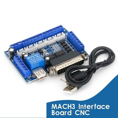 Interface Board USB Cable Stepper Motor Driver 5 Axis MACH3 Optocoupler Adapter