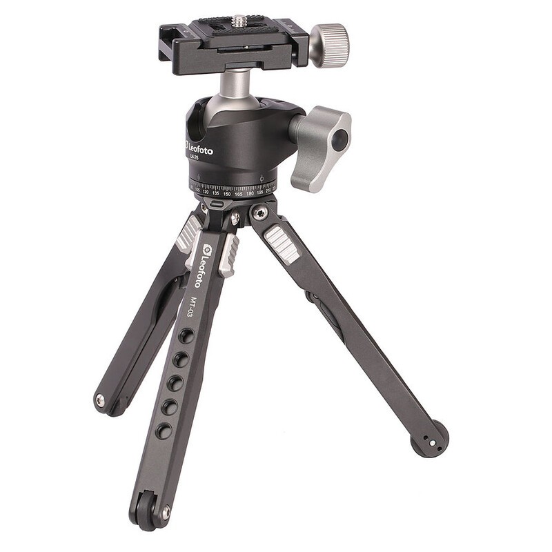 LEOFOTO MT-03 Trépied de table avec rotule LH-25