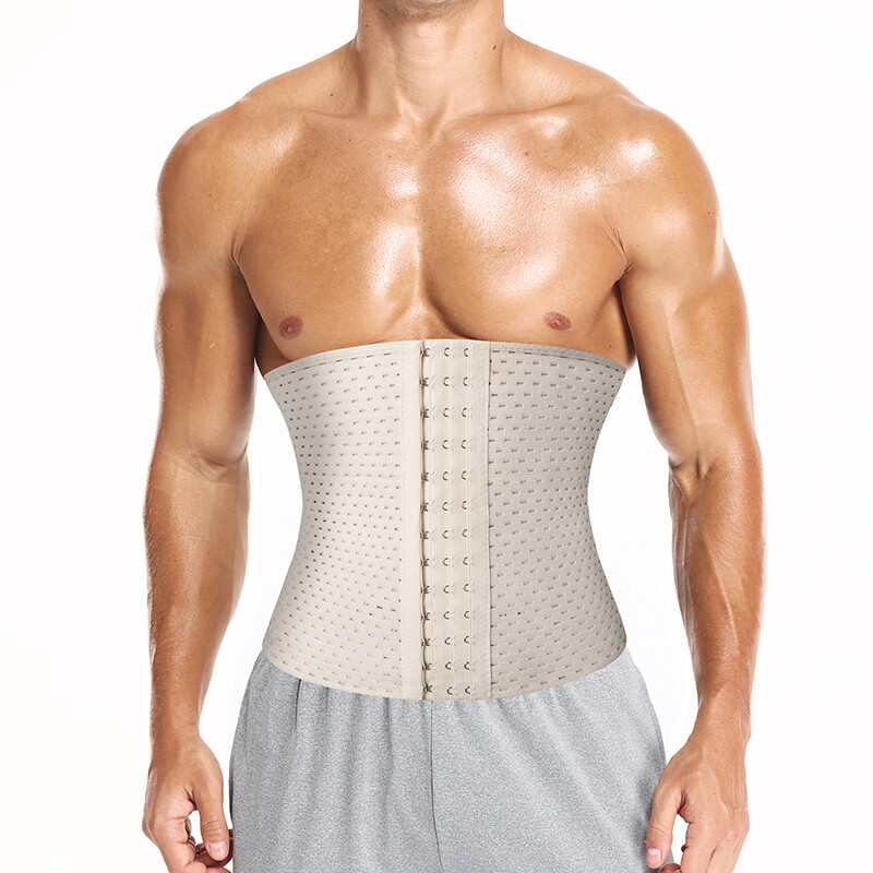 Mens Tummy Tuck Belt Body Shaper Seamless Control Slimming Trimmer Waist Trainer