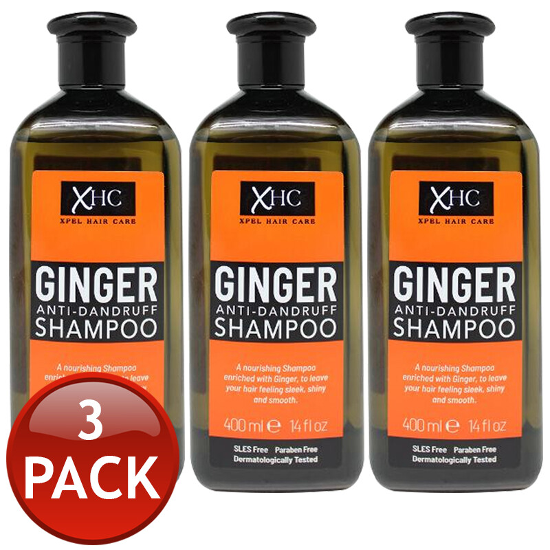 3 X Xhc Ginger Nourishing Shampoo Paraben Free Shiny Hair Care