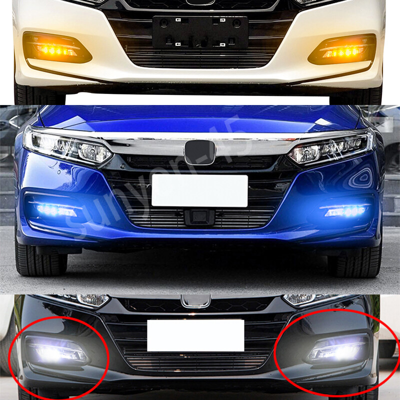 For Honda Accord 20182021 Fog Lamp LED Daytime Running Light DRL Turn