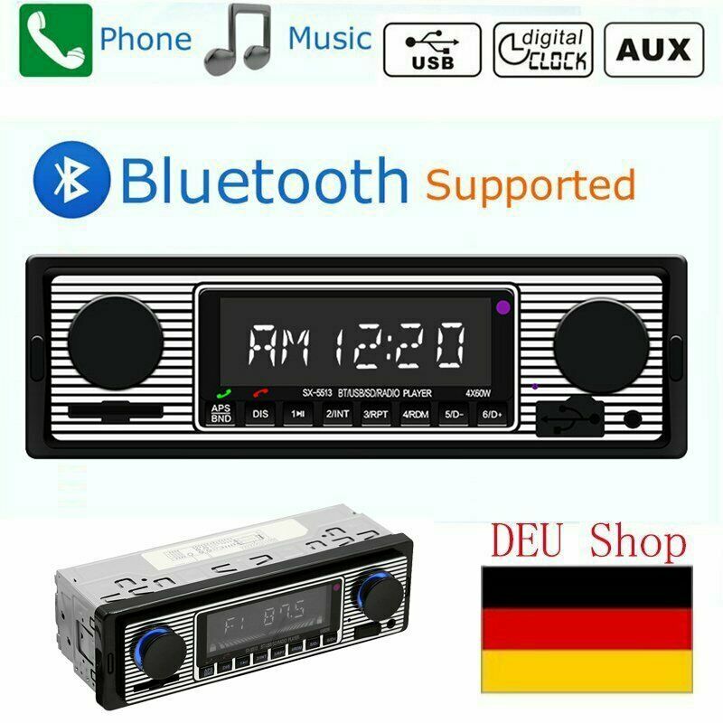 CLASSIC CAR RETRO Autoradio OLDTIMER YOUNGTIMER USB MP3 ...