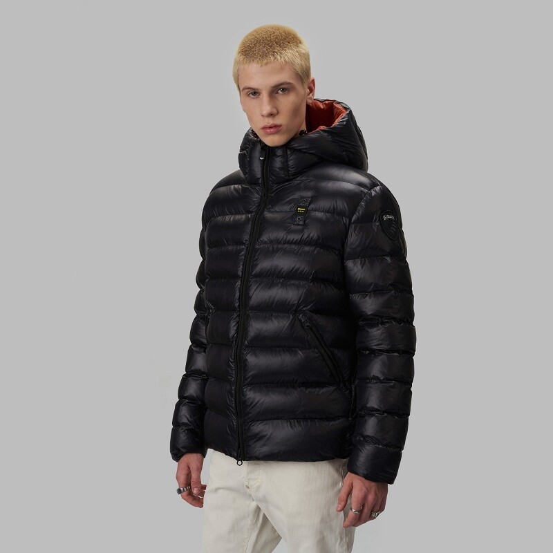 Пуховик Blauer Virgil 22WBLUC02142 Мужская куртка с капюшоном Черный