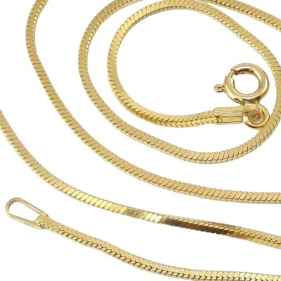 Gold vermeil snake chain deals