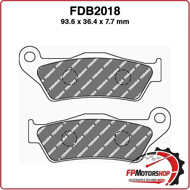 PASTIGLIE FRENO PER MOTO FERODO FDB2018SG MESCOLA SINTERIZZATA BMW R NINE BREVA