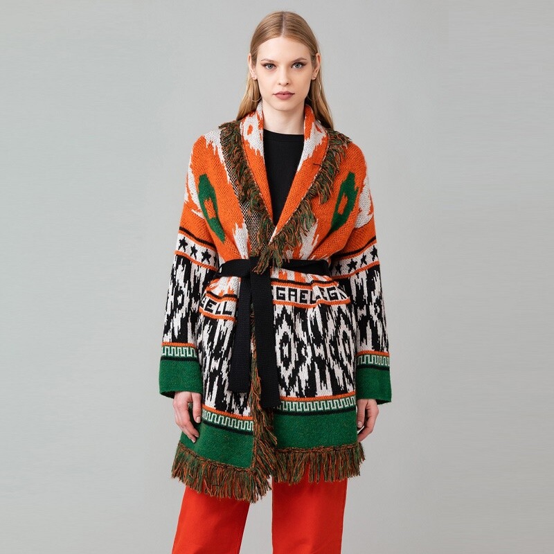 

Кардиган Женский Gaelle Paris GBDP14372 Разноцветный Оранжевый, Multicoloured