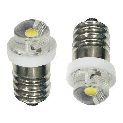 LED Upgraded Bulbs For Torch Flashlight P13.5S PR2 E10 3V 4.5V 6V 2/3/4 C/D 2X 