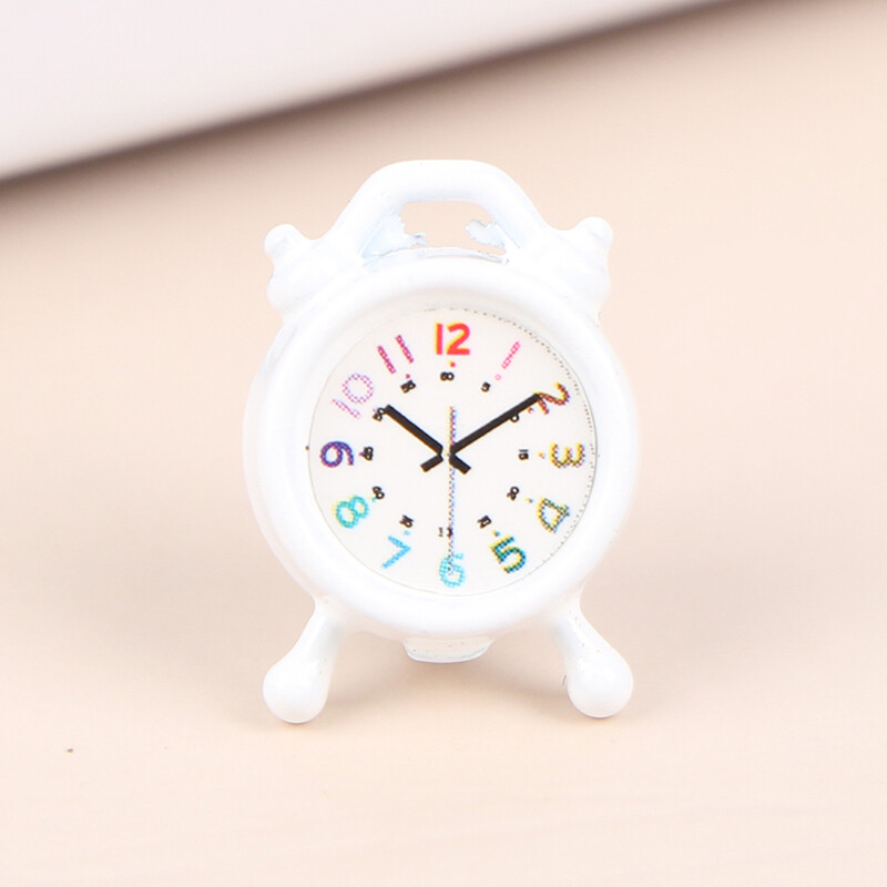 Mini Alarm Clock 112 Dollhouse Miniature Alarm Clock Model Doll Home