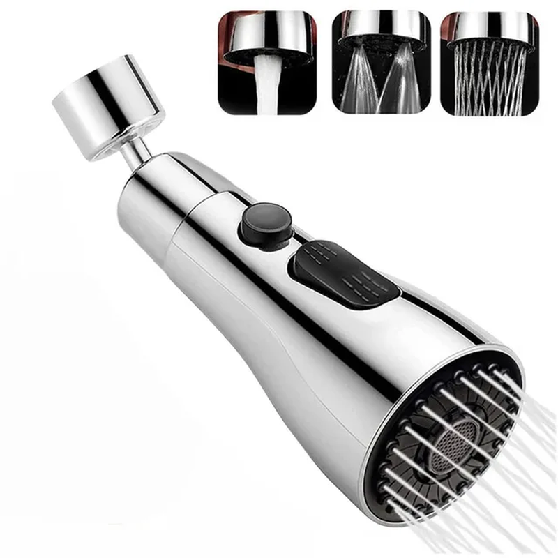 Kitchen Sink Faucet Aerator 3 Mode 360&deg; Rotate Splash-Proof Replaceable Washbasi