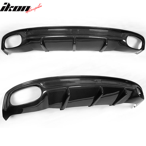 Fits 12-14 Audi A7 4Dr S Line OE Style Carbon Fiber Rear Bumper Lip Diffuser