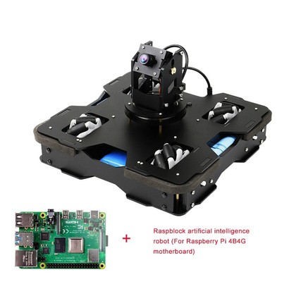 Raspblock AI Smart Robot Car Kit Autonomous Driving W/ 4B/4G Main Board For Pi