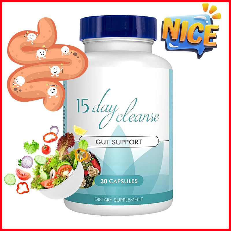 15 Day Cleanse - 30 Capsules - Gut Support Colon Cleansing & Detox
