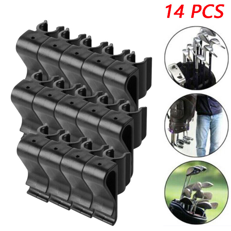 14x Plastic Golf Club Organizer Clip Putter Bag Holder Iron Driver Protector USA