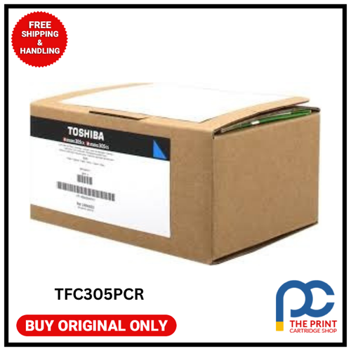 Genuine Toshiba e-Studio 305CS, 305CP Cyan Toner Cartridge TFC305PCR for eStudio