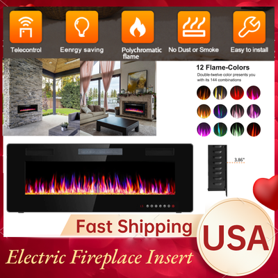 Insert Electric Heater Wall Mounted Touch Screen 1500w
