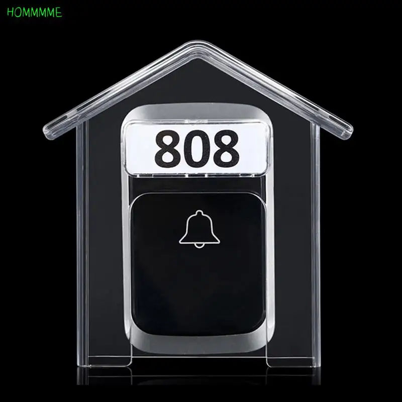 Waterproof Cover for Wireless Doorbell Smart Door Bell Ring Chime Button 1Pc Tra
