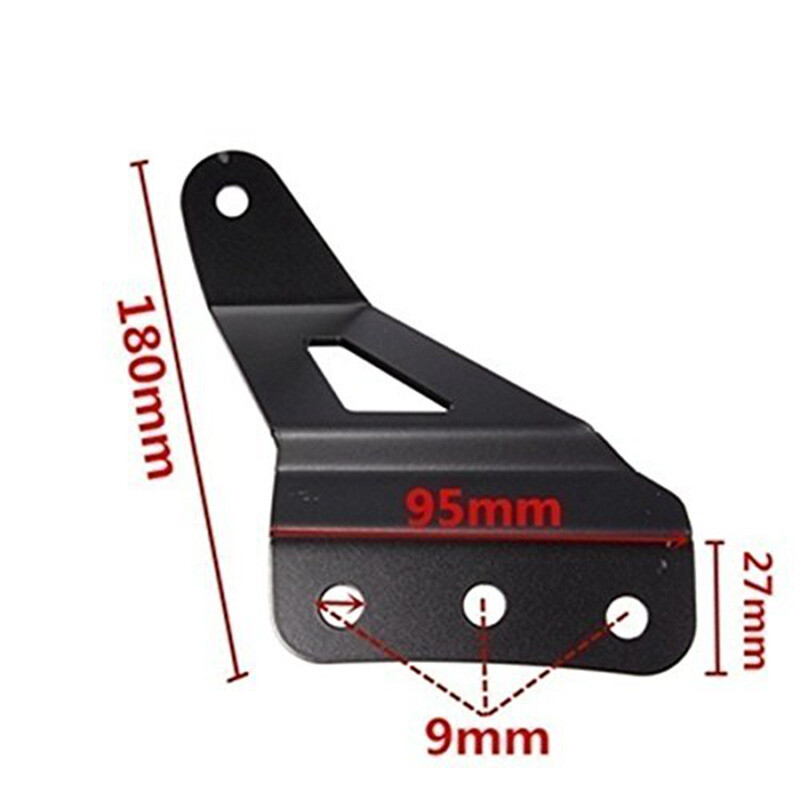 2PCS Light Bar Mounting Brackets Holder  Black For 52" Curved Light Bar USA Ship